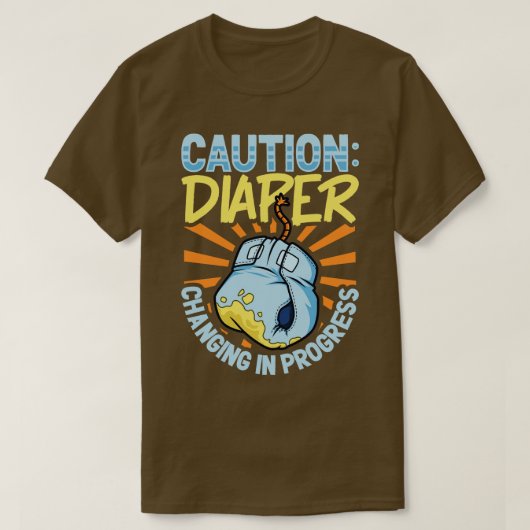 T-shirt Changer de couche en cours Changer de couche (Design devant)