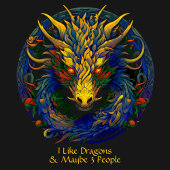 T-shirt Changer De Texte, J'Aime Les Dragons Et Peut-Être 