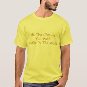 T-shirt Changer jaune