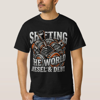 T-shirt Changer le monde diesel et dette Cadeau pour camio