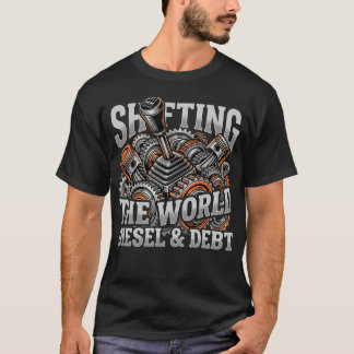 T-shirt Changer le monde diesel et dette Cadeau pour camio