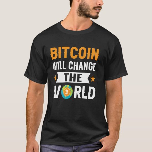 T-shirt Changer le monde Exploitation de Bitcoins Nakamoto (Devant)
