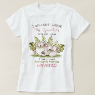 T-shirt Changer le monde pour mes petits-enfants Koalas