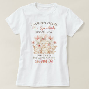 T-shirt Changer le monde pour mes petits-enfants lapins