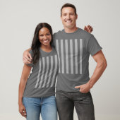 T-shirt Changer les bandes grises en n'importe quelle Pers (Unisexe)