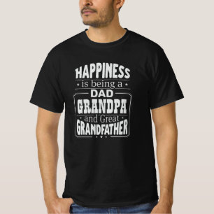 T-shirt Changer papa & grand-père, Bonheur Grand-père