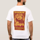 T-shirt Changez est obligatoire ! Camarade Obama Spoof (Dos)