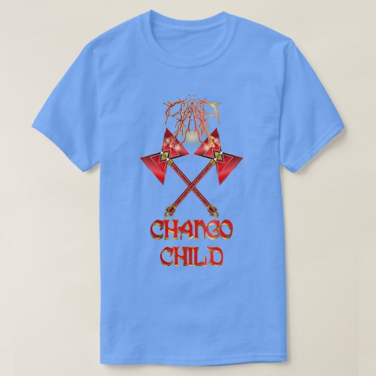 T-shirt Chango Lightning Enfant Chargé Twin Double Ax Cla (Design devant)