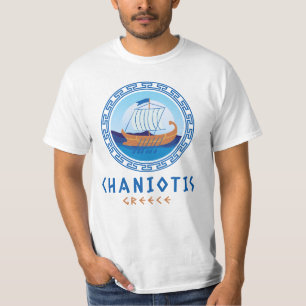 T-shirt Chaniotis, Grèce Design de navires grecs Hommes