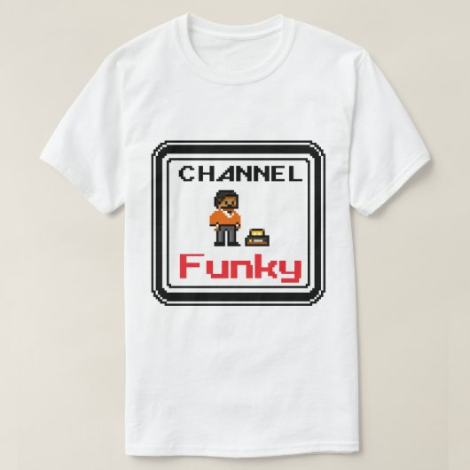 T-shirt Channel Funky Pixel Art (Design devant)