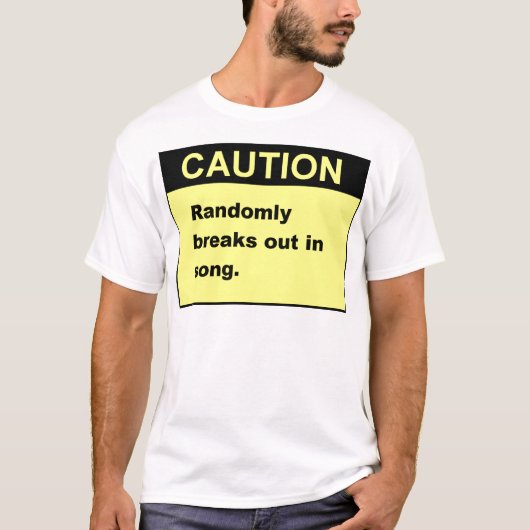 T-shirt Chanson aléatoire (Devant)