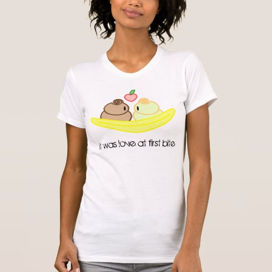 T-shirt Chanson d'amour de banana split (Devant)