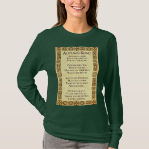 T-shirt Chanson d'automne Thanksgiving Poème