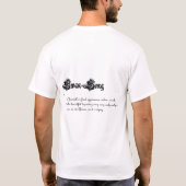 T-shirt Chanson de cygne (Dos)
