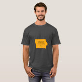 T-shirt chanson de l'iowa dar williams (Devant entier)