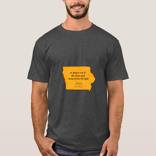T-shirt chanson de l'iowa dar williams (Devant)