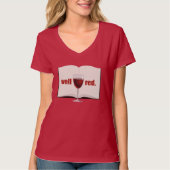 T-shirt Chanson de vin amusante : Bien rouge (Devant)