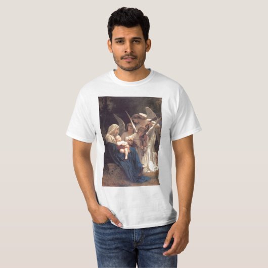 T-shirt Chanson des anges - William-Adolphe Bouguereau (Devant entier)