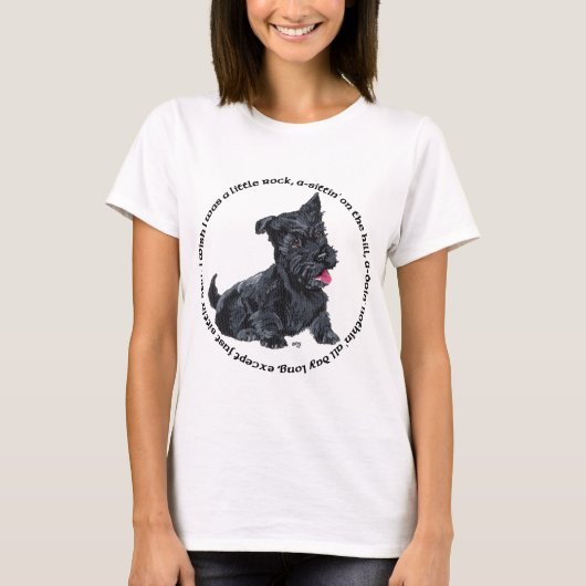T-shirt Chanson du Terrier Écossais (Devant)