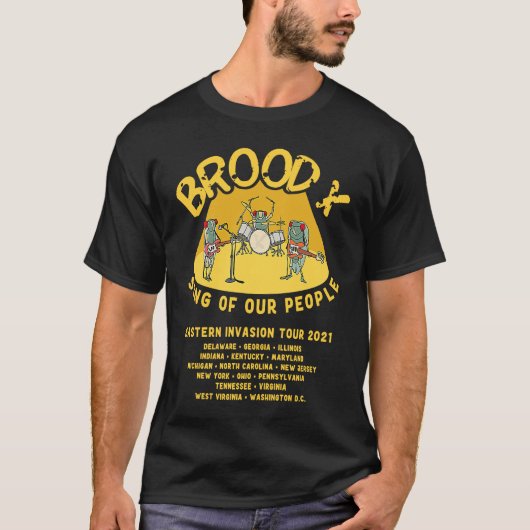 T-shirt chant de cicada de mon peuple (Devant)