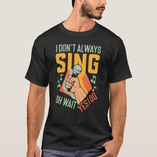 T-shirt Chant de karaoké (Devant)