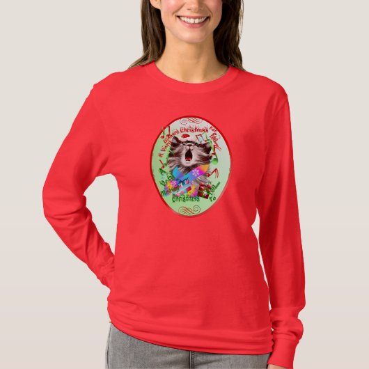 T-shirt Chant de Noël Kitty (Devant)