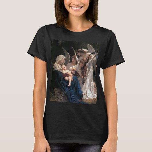 T-shirt Chant des Anges (1881) par Bouguereau (Devant)