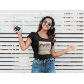 T-shirt chant d'oiseaux assis sur une composition musicale