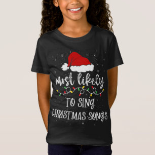 T-Shirt Chanter Chansons De Noël Noël Noël Noël Noël Noël 