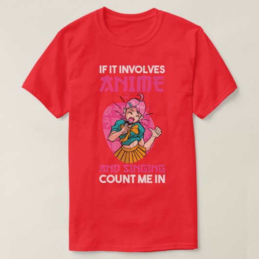 T-shirt Chanter et Anime  (Design devant)
