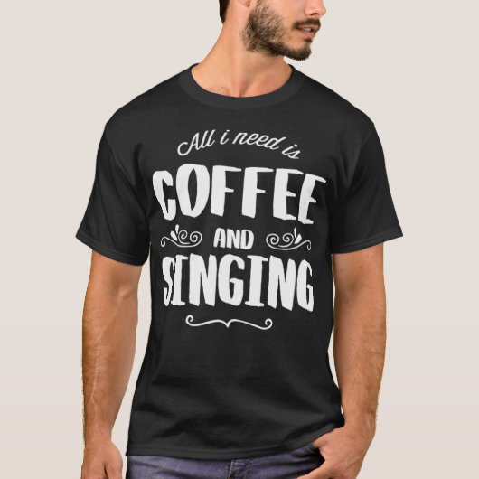 T-shirt Chanter et escalade de chat noir (Devant)