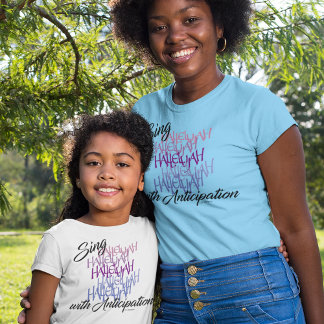 T-SHIRT CHANTER HALLELUJAH AVEC L'ANTICIPATION CROSS LIFE