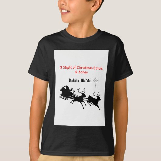 T-shirt Chanter le long de Noël - Carols & Festive Joy (Devant)