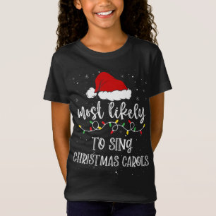 T-Shirt Chanter Les Chanteurs Noël Les Chanteurs Santa Hat