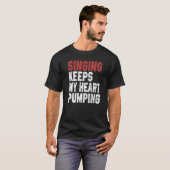 T-shirt Chanter Pour Hommes Chanteuse Interprète (Devant entier)
