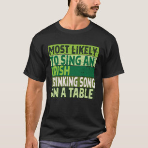 T-shirt Chanter une chanson irlandaise sur A Ta