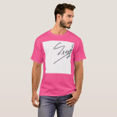 T-shirt Chanteur de chemises (Devant entier)