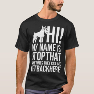 T-shirt Chanteur de chiots Schnauzer