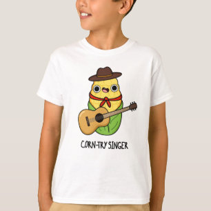 T-shirt Chanteur de corne Funny Corn Pun