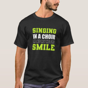 T-shirt Chanteur de l'église Heart Smile
