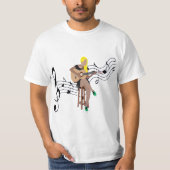 T-shirt Chanteur de musique (Devant)