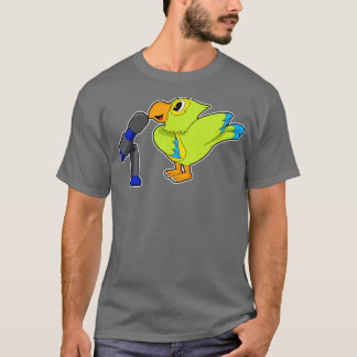 T-shirt Chanteur de perroquets Microphone