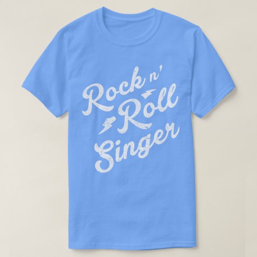 T-shirt Chanteur de rock et de roll (Design devant)