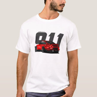 T-shirt Chanteur de voiture de sport allemande Red Classic