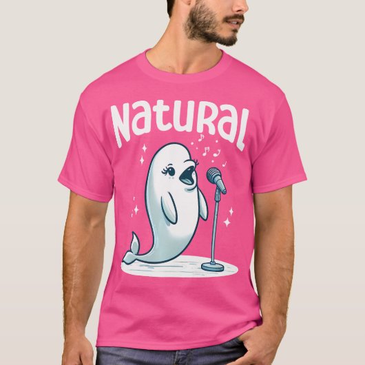 T-shirt Chanteur d'opéra de baleines de Beluga (Devant)