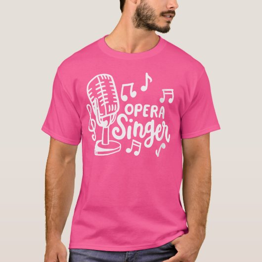T-shirt Chanteur d'opéra féminin (Devant)