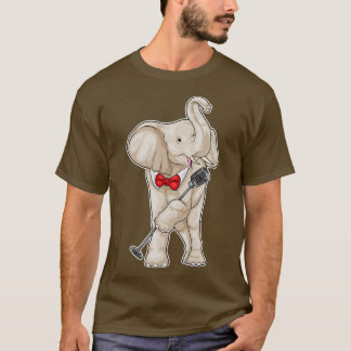 T-shirt Chanteur éléphant Microphone
