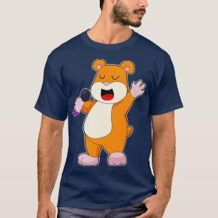 T-shirt Chanteur Hamster Microphone Music 2