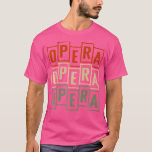 T-shirt Chanteur opéra Vintage rétro