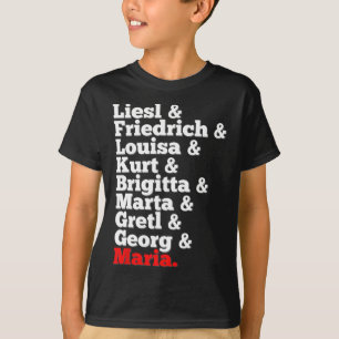 T-shirt Chanteurs De Famille Von Trapp Son De La Musique